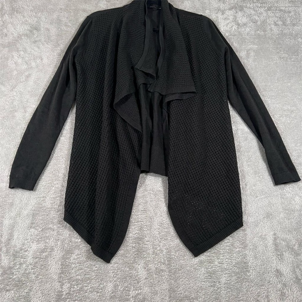 Ann Taylor Women's M Black Open-Front‎ Cardigan Sweater Casual